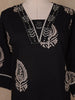 Black Paisley Designed Cotton Salwar Suit - Diadem