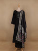 Black Sequin Designed Semi Silk Salwar Suit - Diadem