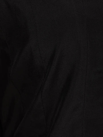 Black Sequin Designed Semi Silk Salwar Suit - Diadem