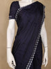 Black Sequins Design Satin Saree - Diadem