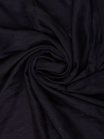 Black Sequins Design Satin Saree - Diadem