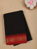 Black Solid Cotton Fancy Saree - Diadem