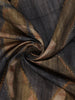 Black and Olive Geometric Printed Design Tussar Silk Saree