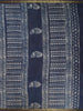 Blue Abstrack Printed Cotton Saree - Diadem
