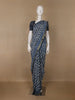 Blue Abstrack Printed Cotton Saree - Diadem