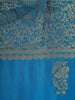 Blue Floral Design Georgette Saree
