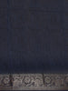 Blue Abstract Designed Chanderi Cotton Saree - Diadem
