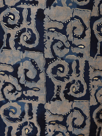 Blue Abstract Designed Cotton Salwar Suit - Diadem