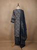 Blue Abstract Designed Cotton Salwar Suit - Diadem
