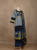 Blue Abstract Designed Salwar Suit - Diadem