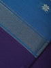 Blue Floral Butta Fancy Cotton Saree - Diadem