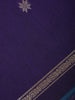 Blue Floral Butta Fancy Cotton Saree - Diadem