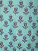 Blue Floral Designed Cotton Salwar Suit - Diadem