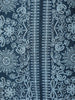 Blue Floral Designed Cotton Straight Cut Salwar Suit - Diadem