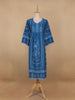 Blue Floral Printed Casual Cotton Kurti - Diadem