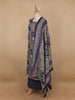 Blue Floral Printed Cotton Salwar Suit - Diadem