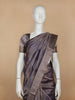 Blue Stripes Designed Organza Designer Saree - Diadem