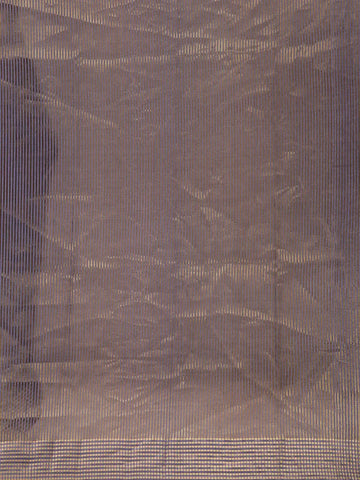 Blue Stripes Designed Organza Designer Saree - Diadem
