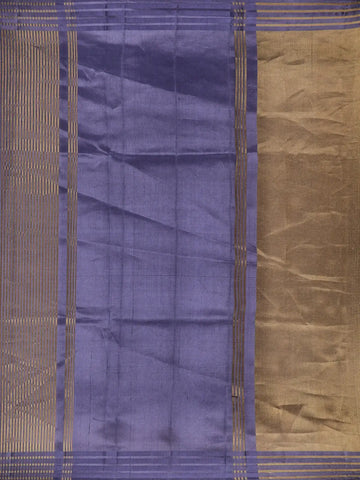 Blue Stripes Designed Organza Designer Saree - Diadem