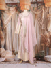 Blush Pink Floral Embroidered Tissue Silk Salwar Suit