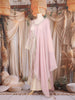 Blush Pink Floral Embroidered Tissue Silk Salwar Suit