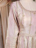 Blush Pink Floral Embroidered Tissue Silk Salwar Suit