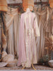 Blush Pink Floral Embroidered Tissue Silk Salwar Suit