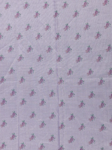 Blush Pink Floral Printed Kota Cotton Saree - Diadem