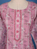 Blush Pink Floral Printed Cotton Salwar Suit Set - Diadem