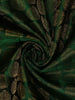 Bottle Green Butta Woven Pure Kanchipuram Silk Saree - Diadem