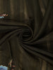 Bottle Green Floral Embroidered Design Tussar Saree