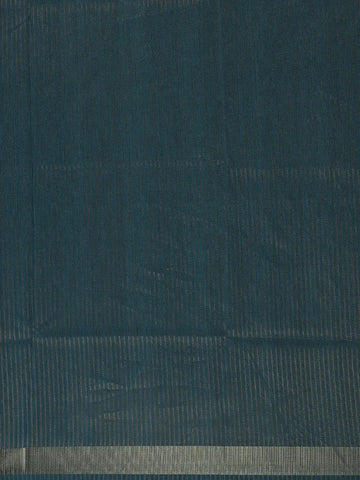 Bottle Green Kalamkari Design Floral Printed Cotton Saree - Diadem