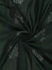 Bottle Green Leaf Butta Woven Kanchipuram Silk Saree