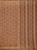 Brown Floral Printed Design Tussar Silk Saree