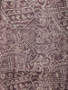 Brown Abstract Designed Semi Silk Salwar Suit - Diadem