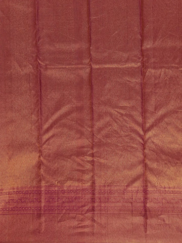 Brown Floral Woven Pure Kanchipuram Silk Saree - Diadem