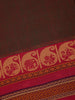 Brown Solid Design Cotton Fancy Saree - Diadem