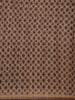 Brown and Maroon Geometric Printed Design Tussar Silk Saree