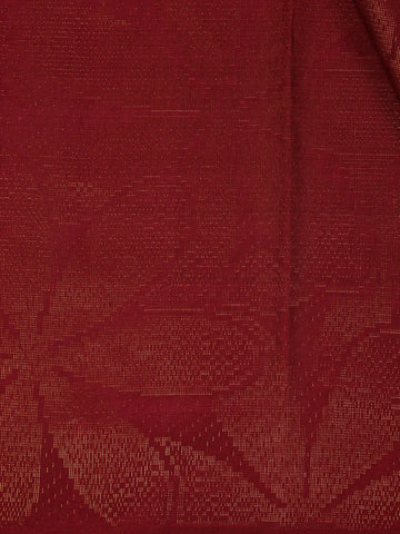 Burgundy Floral Woven Pure Kanchipuram Silk Saree - Diadem