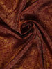 Burgundy Floral Woven Pure Kanchipuram Silk Saree - Diadem