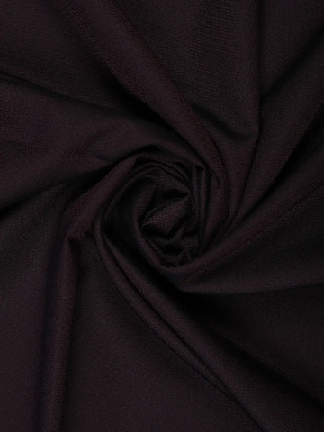 Burgundy Textured Solid Polyester Men's Suit with Pocket Chain Detailing - Diadem