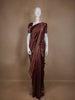 Burgundy Diamond Woven Pure Kanchipuram Silk Saree - Diadem