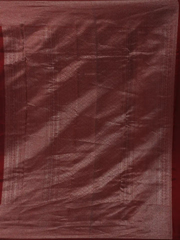 Burgundy Diamond Woven Pure Kanchipuram Silk Saree - Diadem