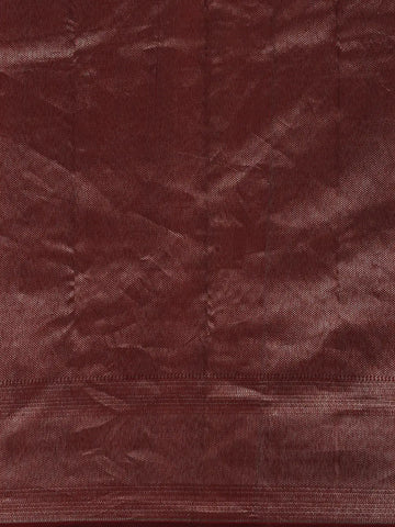 Burgundy Diamond Woven Pure Kanchipuram Silk Saree - Diadem