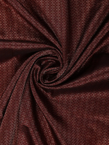 Burgundy Diamond Woven Pure Kanchipuram Silk Saree - Diadem