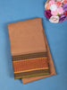 Camel Brown Solid Design Pure Cotton Saree