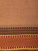 Camel Brown Solid Design Pure Cotton Saree