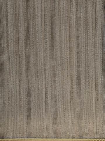 Charcoal Grey Floral Printed Tussar Silk Saree - Diadem