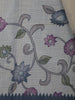 Charcoal Grey Kalamkari Inspired Floral Printed Cotton Saree - Diadem