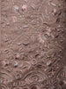 Cocoa Brown Floral Embroidered Brocade Kurta Pyjama - Diadem